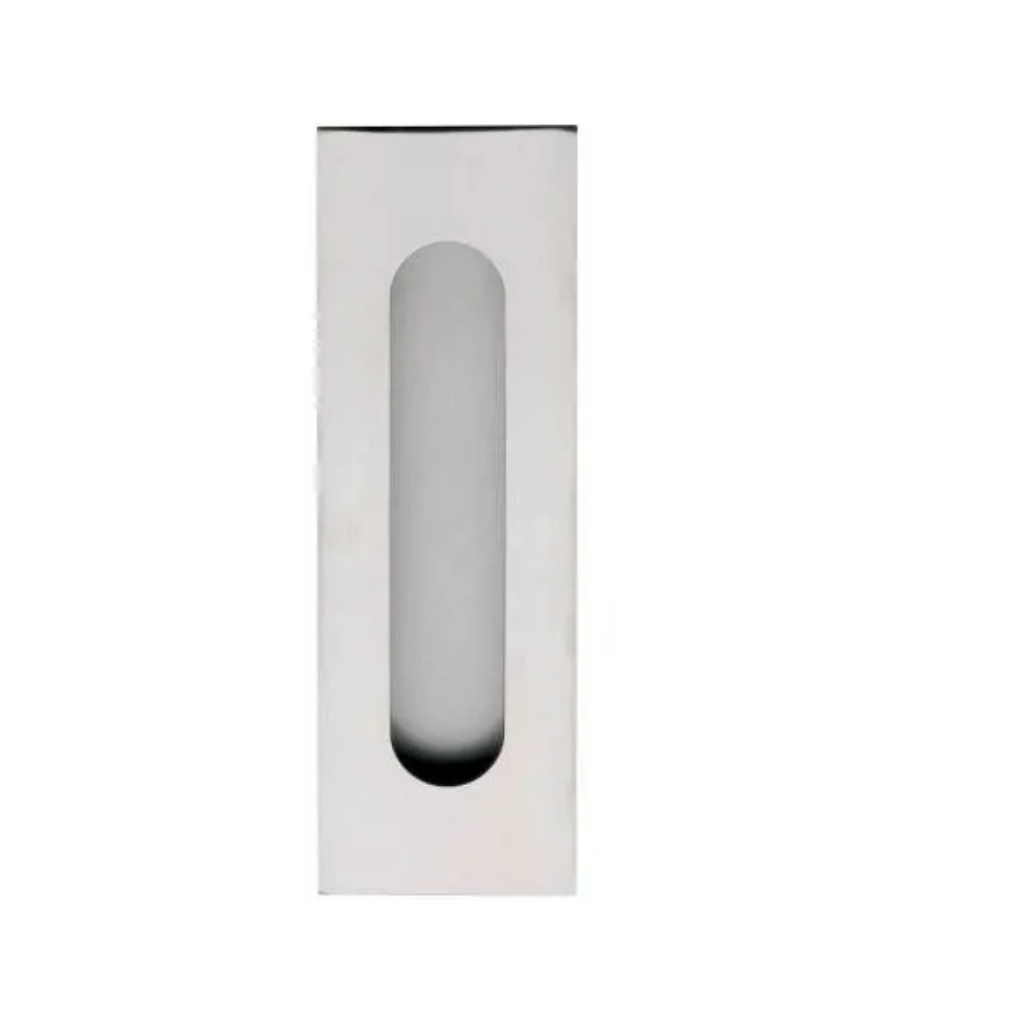 Gainsborough  Rectangular Flush Pull with Round Ends Stainless Steel