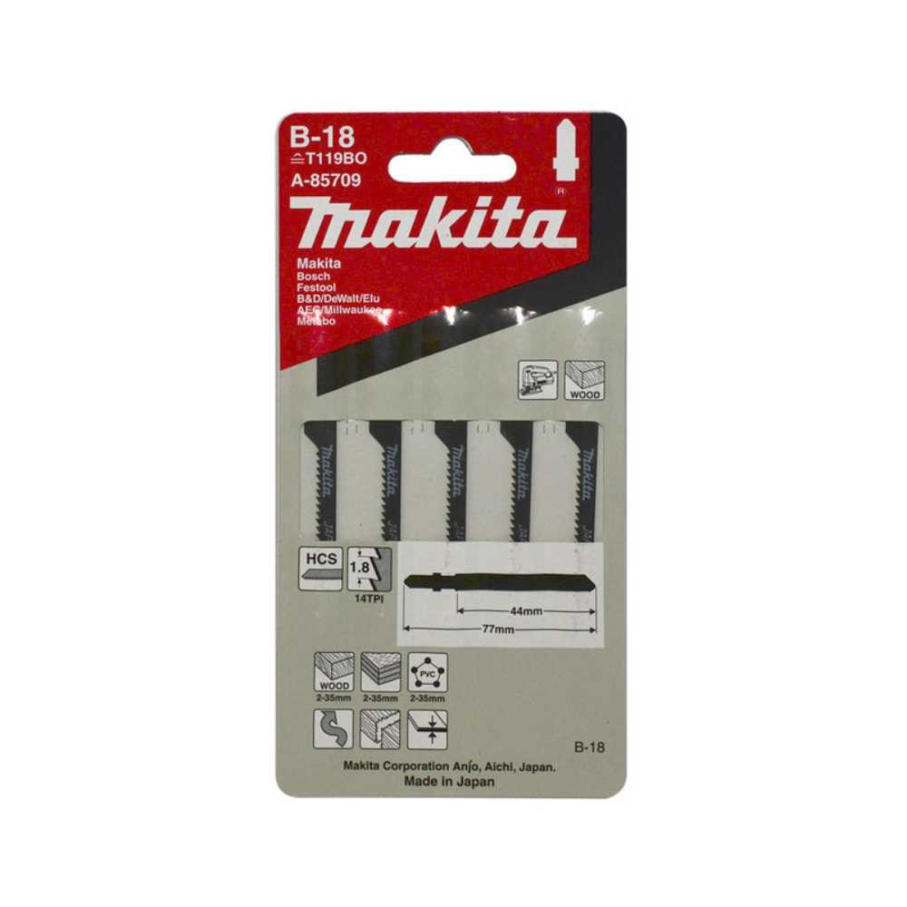 Makita Hcs Jigsaw Blade B18 14TPI - 5 Pack