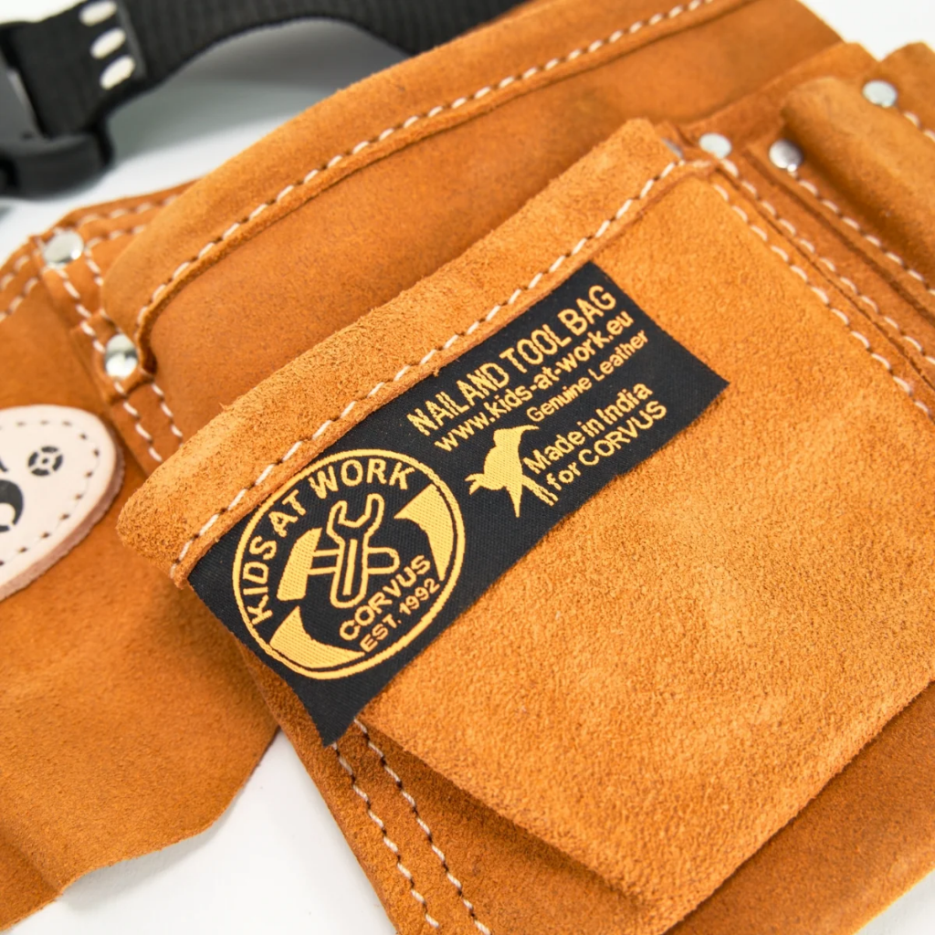 Kids at Work Leather Double Sided Cross-Body / Shoulder Tool Belt