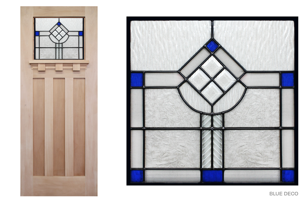 Agora Doors Entrance & Internal Ivanhoe 200 with Ledge + Leadlight