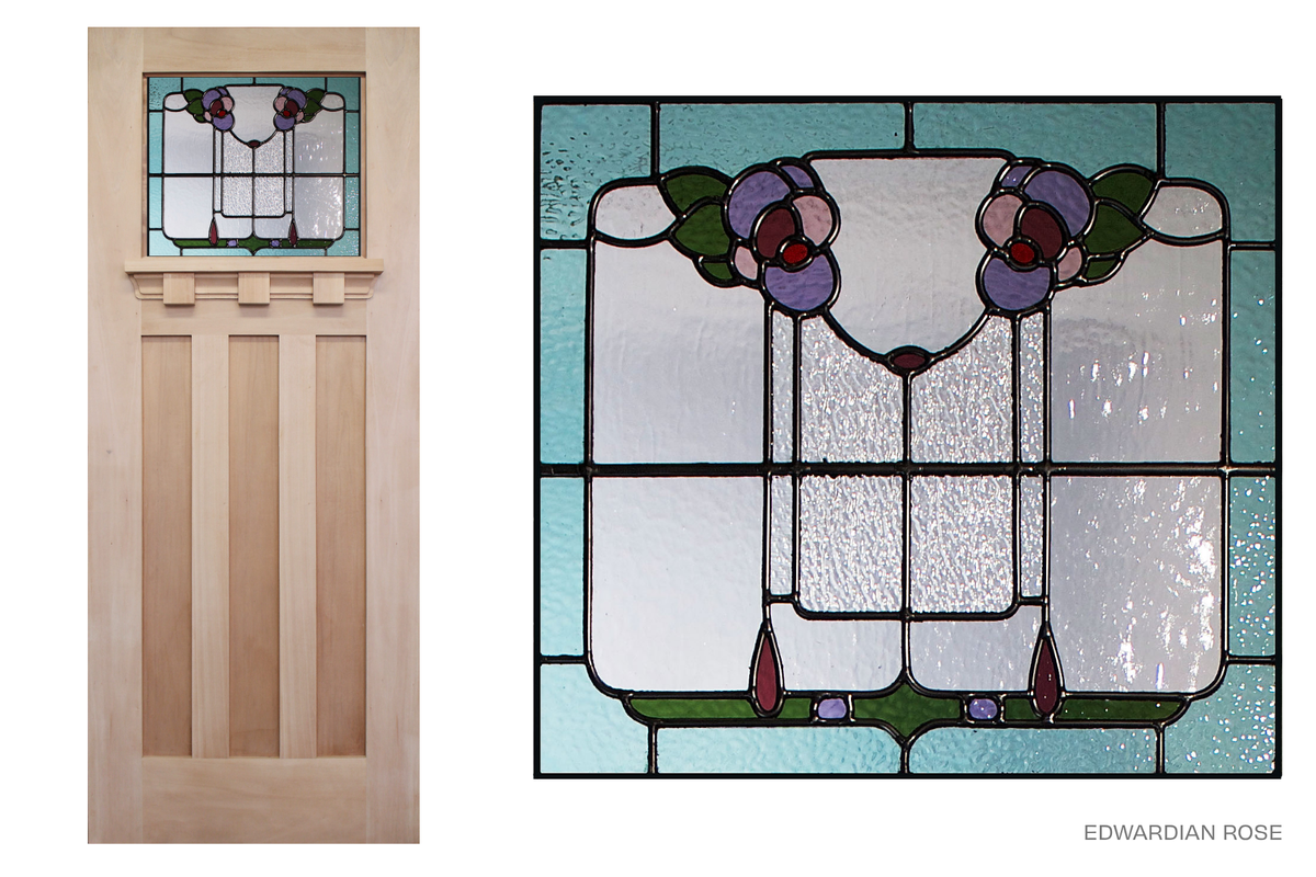 Agora Doors Entrance & Internal Ivanhoe 200 with Ledge + Leadlight