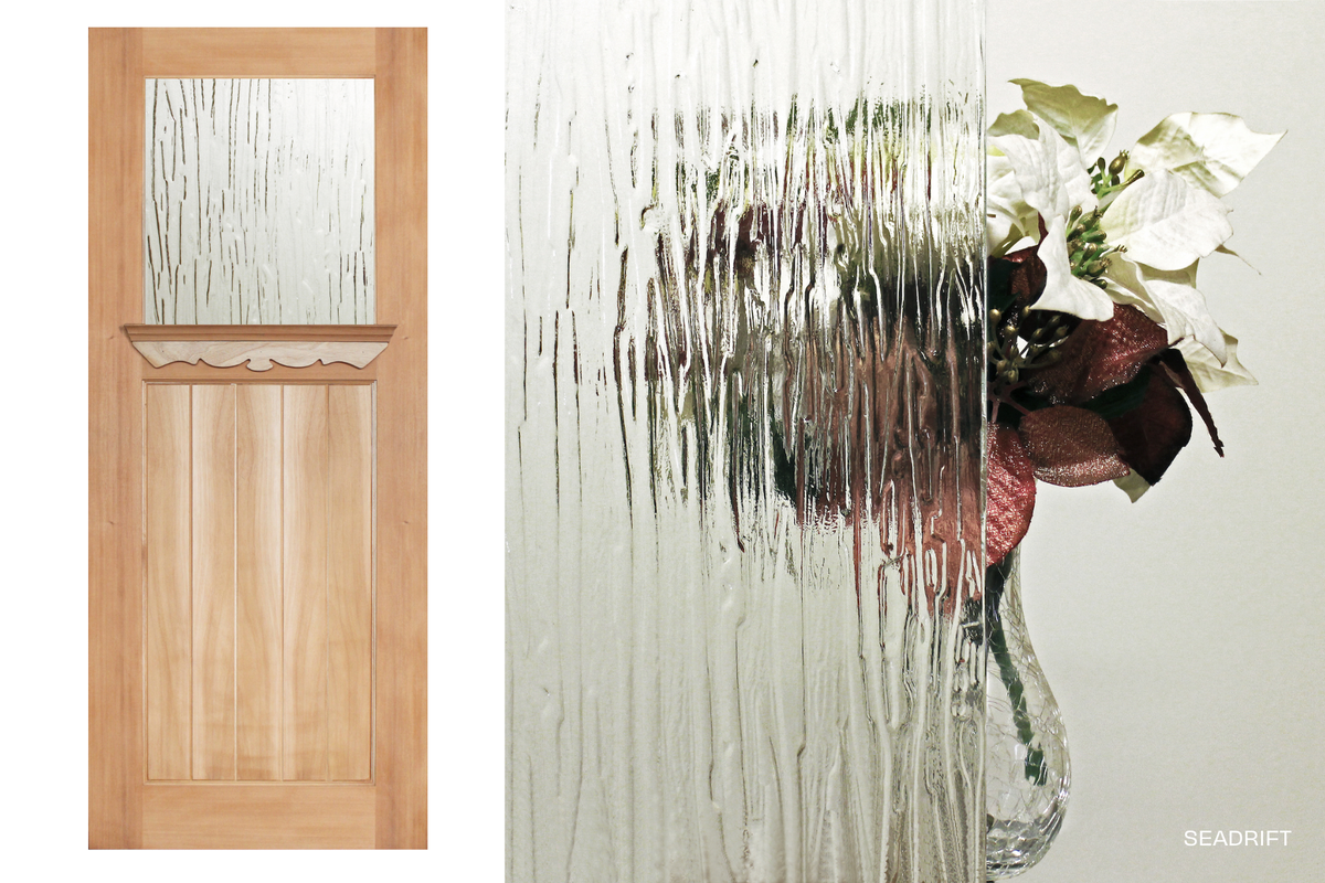 Agora Doors Entrance Door Shiplap 255 with Ledge &amp; Scroll