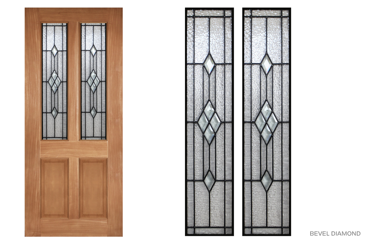 Agora Doors Entrance &amp; Internal Door Colonial 125 Leadlight