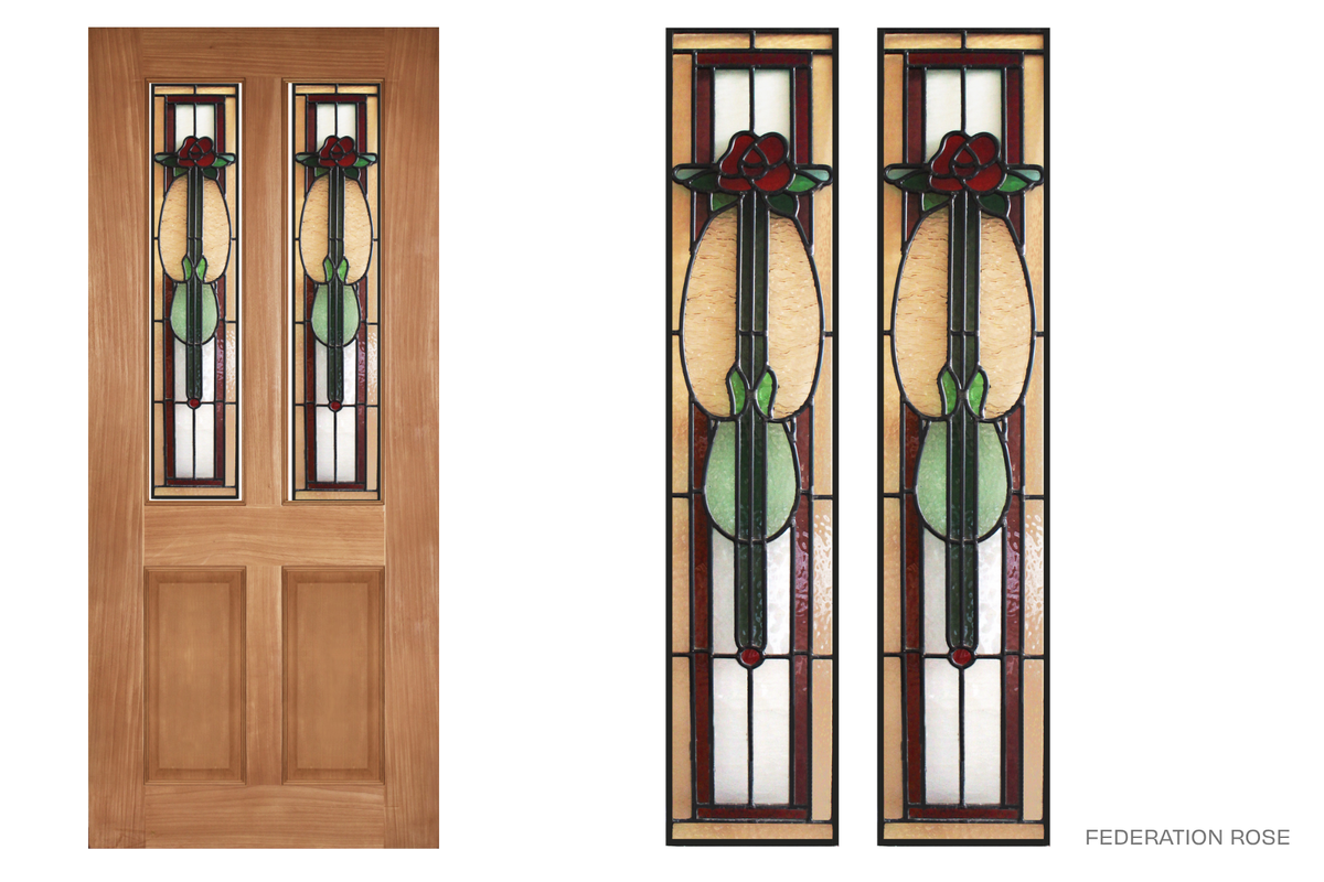 Agora Doors Entrance & Internal Door Colonial 125 Leadlight