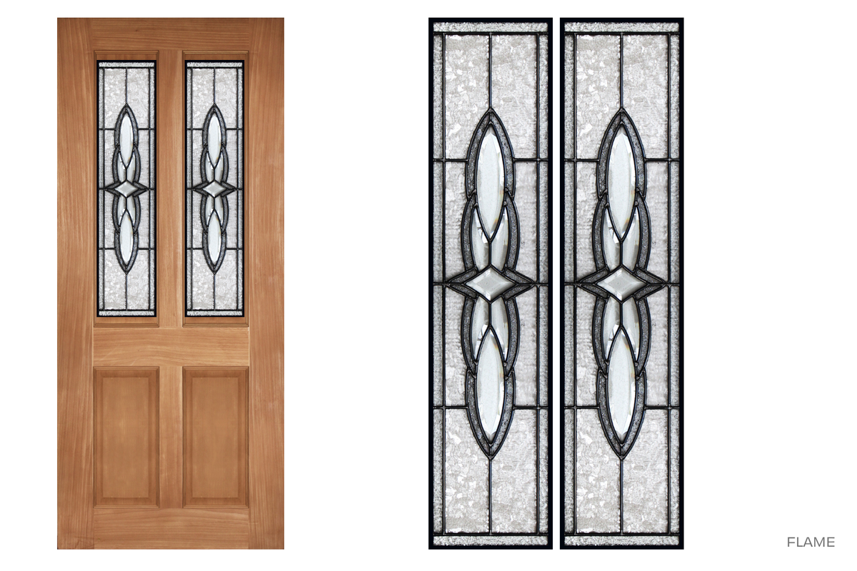 Agora Doors Entrance & Internal Door Colonial 125 Leadlight