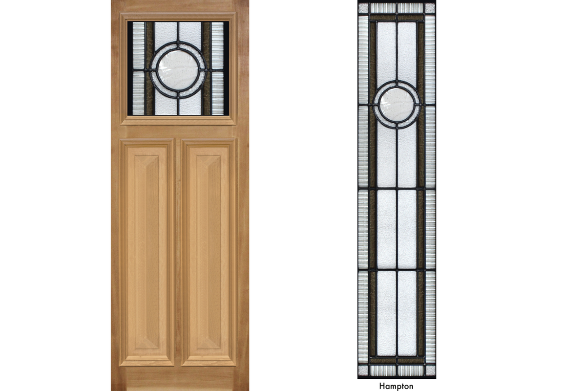 Agora Doors Entrance &amp; Internal Door Edwardian 165 Cricket Bat &amp; Bolection Mould +Leadlightt