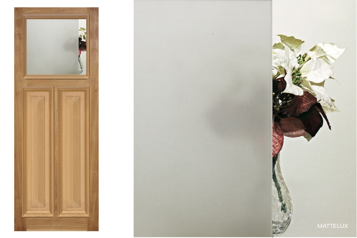 Agora Doors Entrance &amp; Internal Door Edwardian 165 Cricket Bat &amp; Bolection Mould + Glass