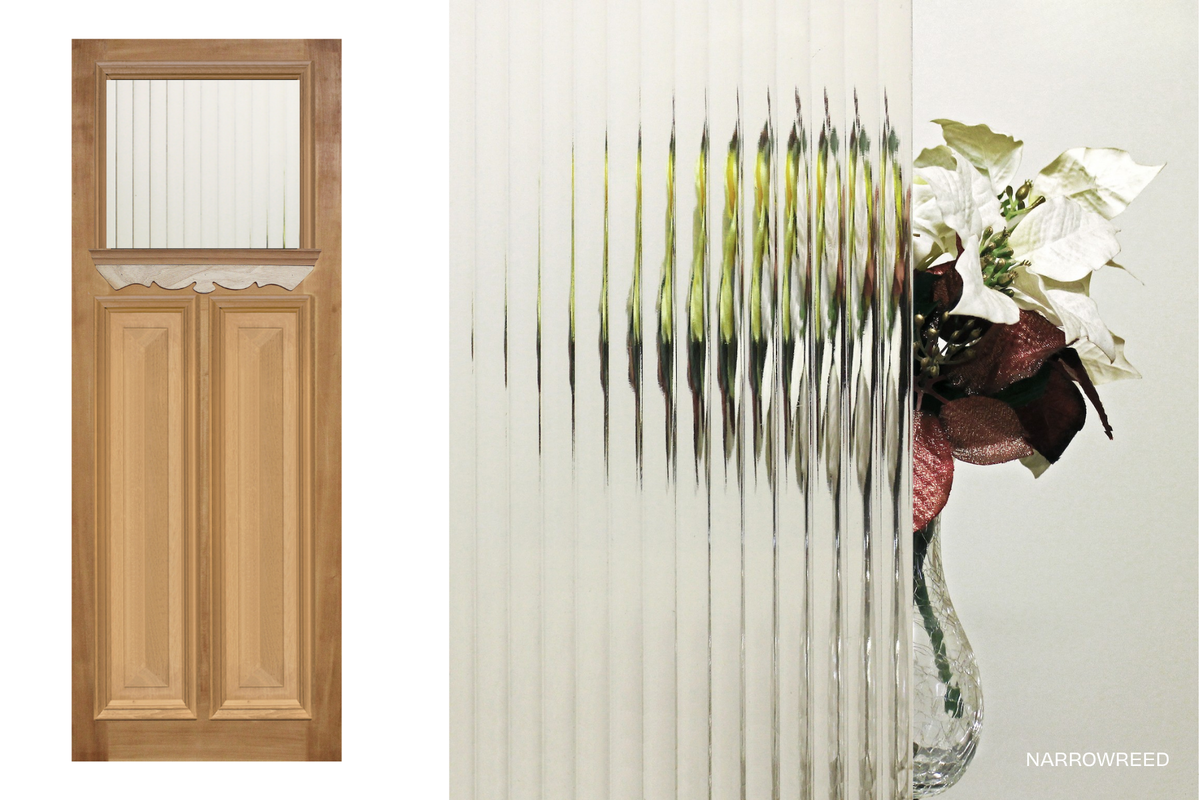 Agora Doors Entrance &amp; Internal Door Edwardian 165 Cricket Bat &amp; Bolection Mould + Ledge &amp; Scroll + Glass
