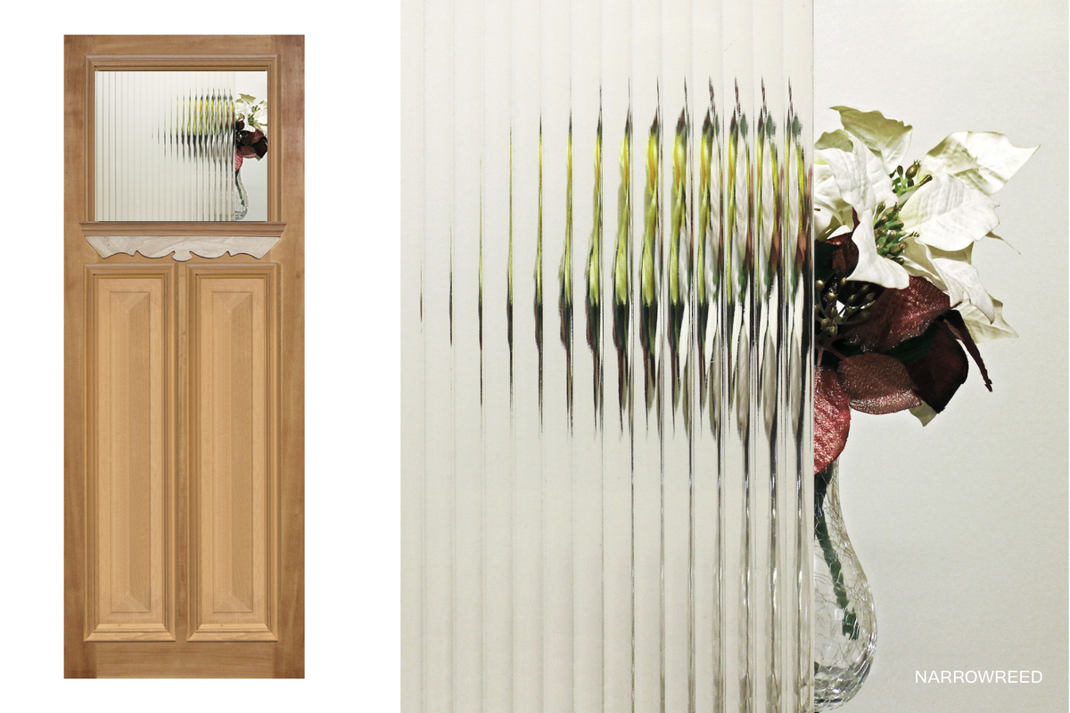 Agora Doors Entrance &amp; Internal Door Edwardian 165 Cricket Bat &amp; Bolection Mould + Ledge &amp; Scroll + Glass