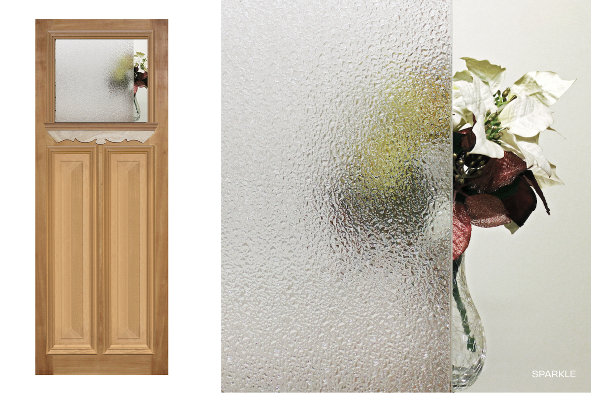 Agora Doors Entrance &amp; Internal Door Edwardian 165 Cricket Bat &amp; Bolection Mould + Ledge &amp; Scroll + Glass