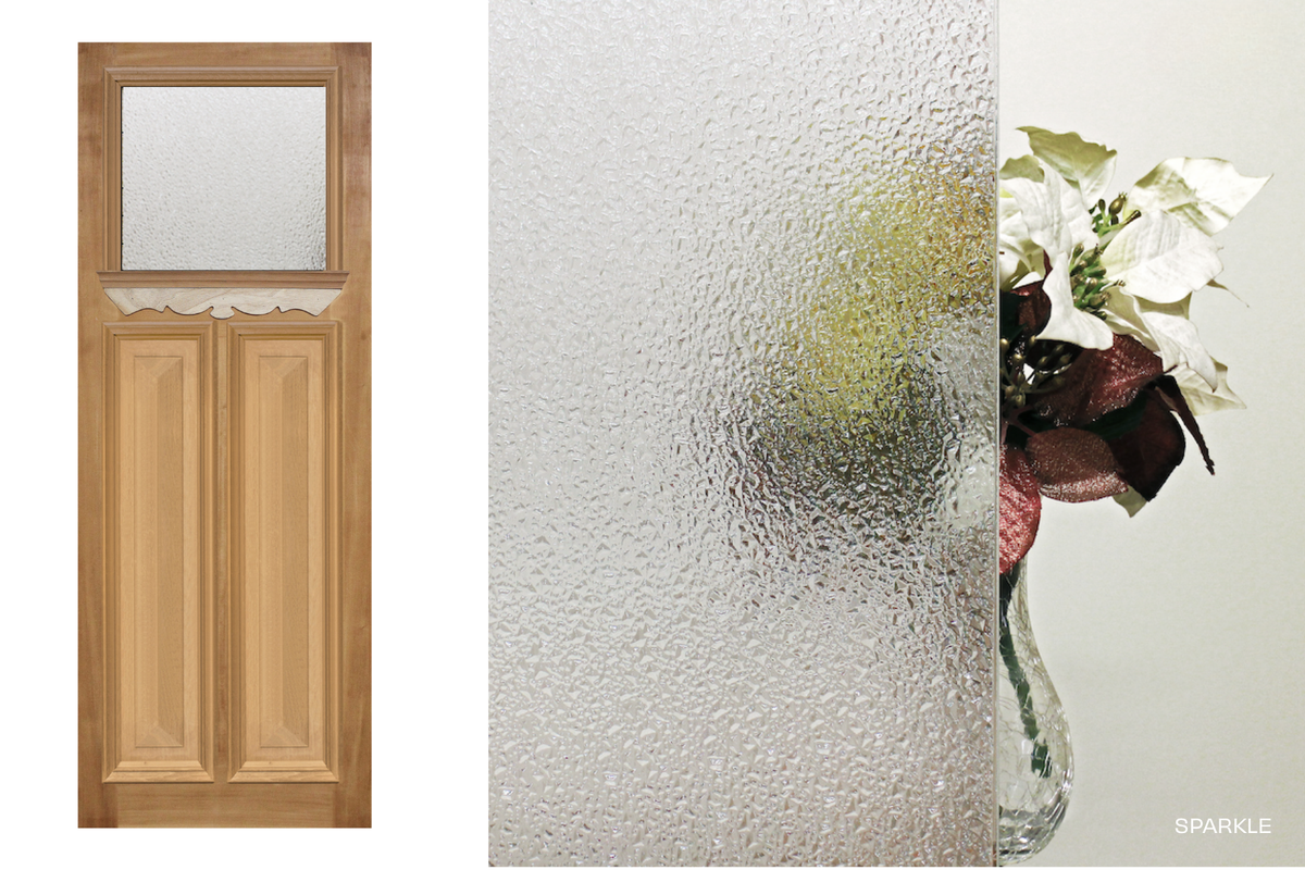 Agora Doors Entrance &amp; Internal Door Edwardian 165 Cricket Bat &amp; Bolection Mould + Ledge &amp; Scroll + Glass