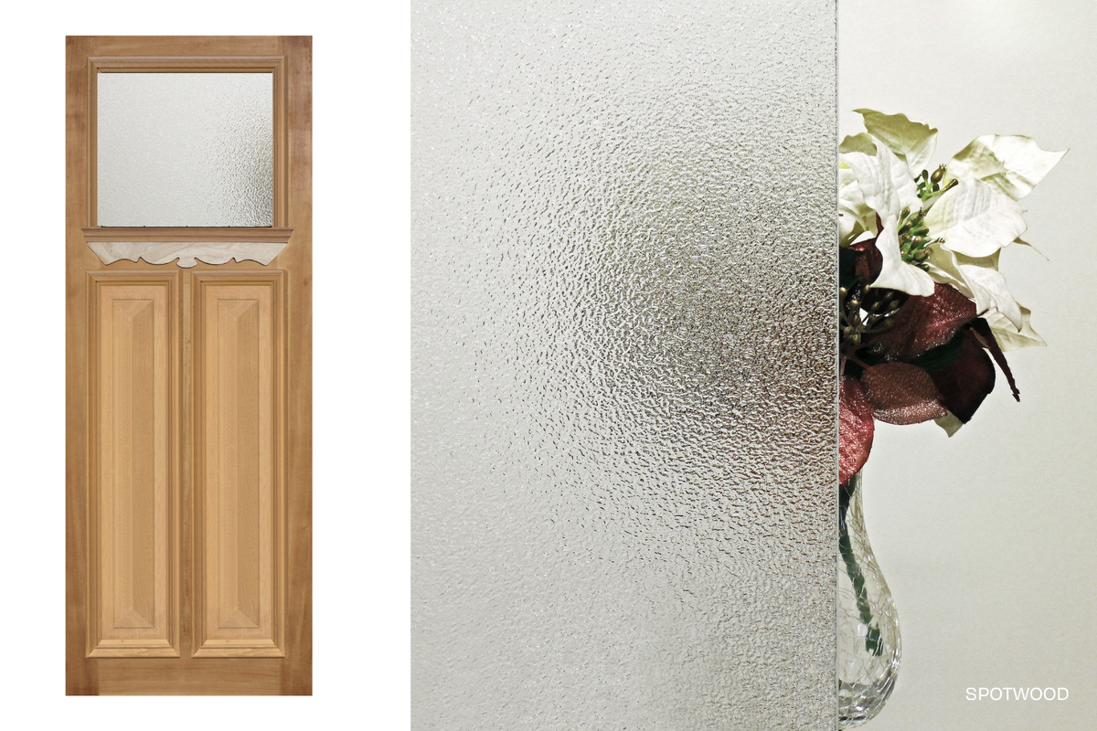 Agora Doors Entrance &amp; Internal Door Edwardian 165 Cricket Bat &amp; Bolection Mould + Ledge &amp; Scroll + Glass