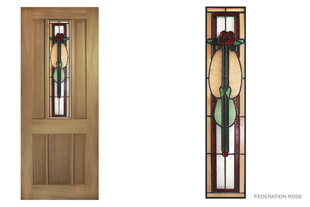 Agora Doors Entrance Door Mansfield 130 Leadlight