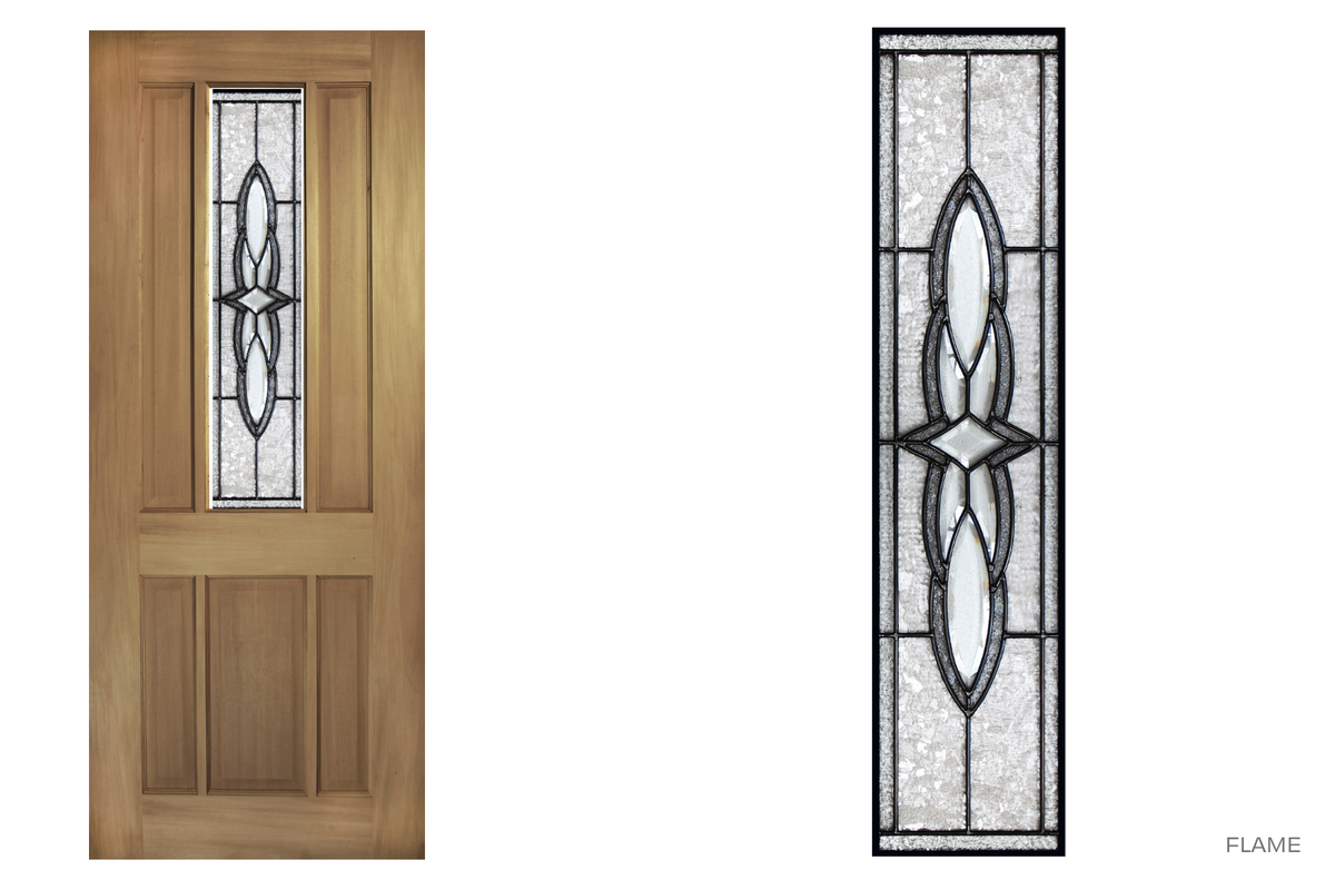 Agora Doors Entrance Door Mansfield 130 Leadlight
