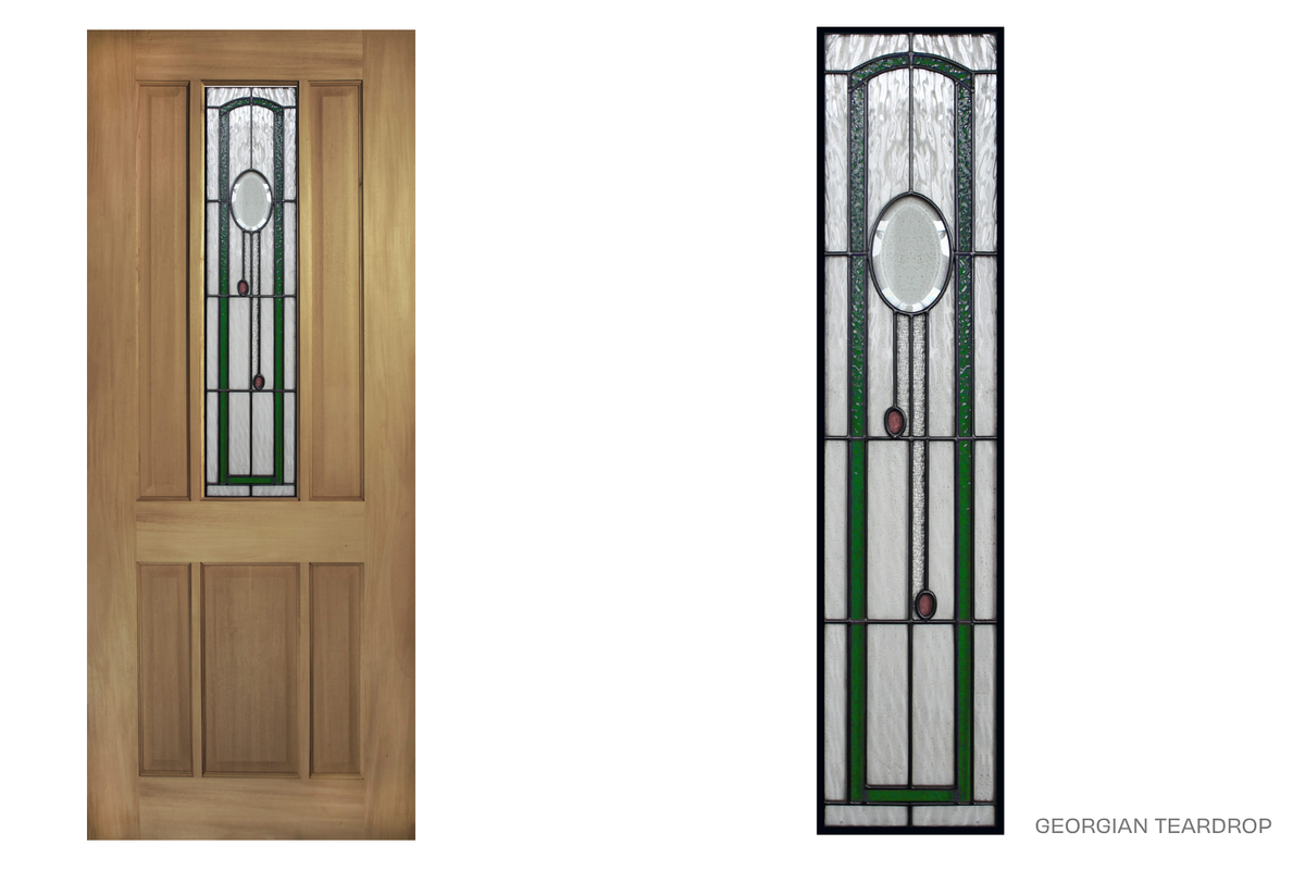 Agora Doors Entrance Door Mansfield 130 Leadlight