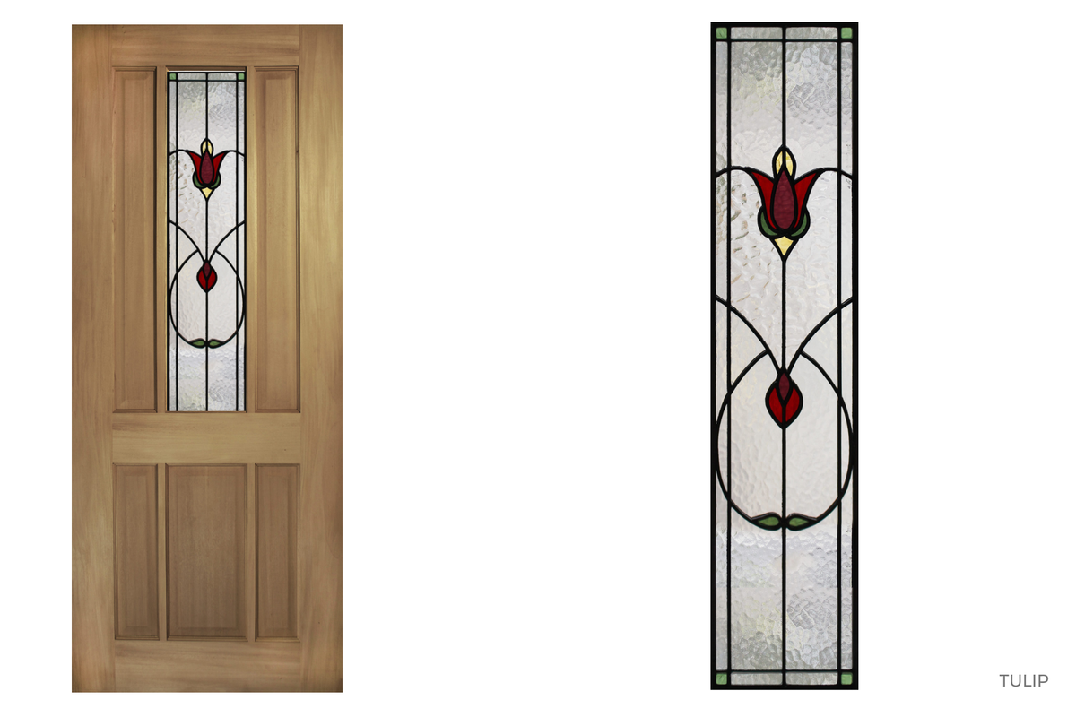 Agora Doors Entrance Door Mansfield 130 Leadlight