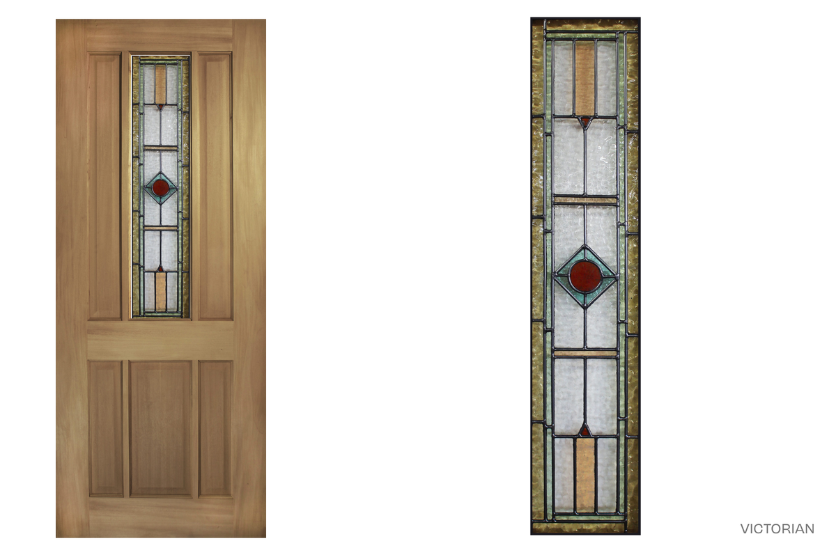 Agora Doors Entrance Door Mansfield 130 Leadlight