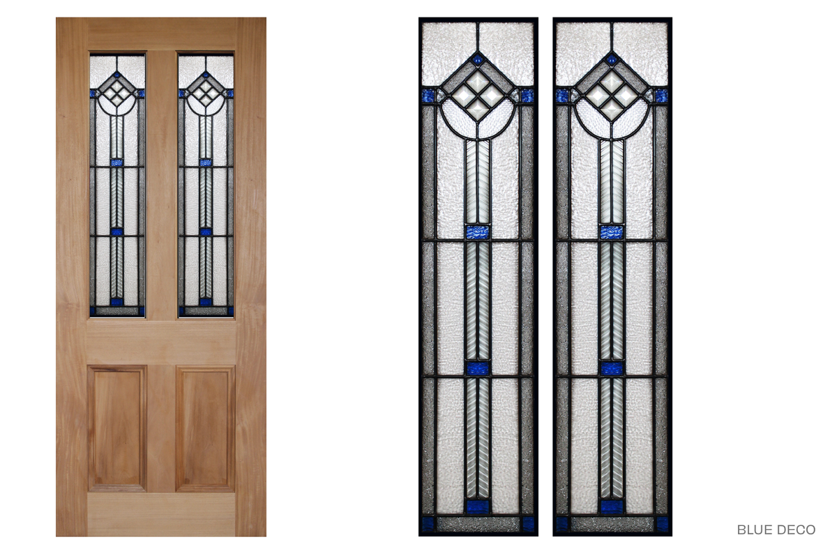 Agora Doors Entrance & Internal Door Victorian 155 Solid + Leadlight
