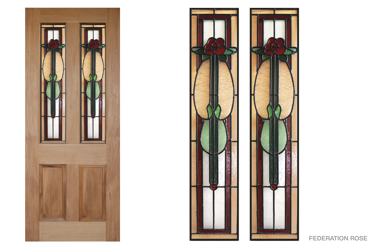Agora Doors Entrance & Internal Door Victorian 155 Solid + Leadlight