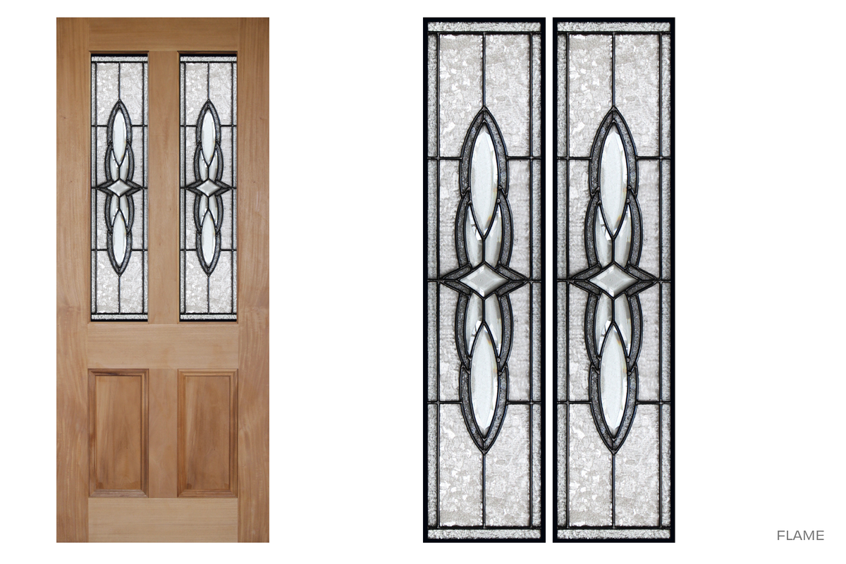 Agora Doors Entrance & Internal Door Victorian 155 Solid + Leadlight