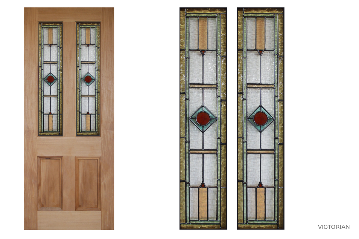 Agora Doors Entrance & Internal Door Victorian 155 Solid + Leadlight