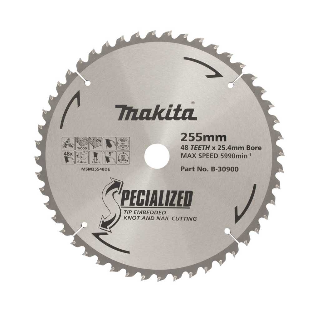 Makita Circular Saw Blade 255mm x 25.4 x 48T