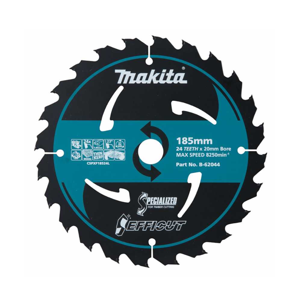 Makita Efficut TCT Circular Saw Blades for Plunge Cut and Wood Cutting