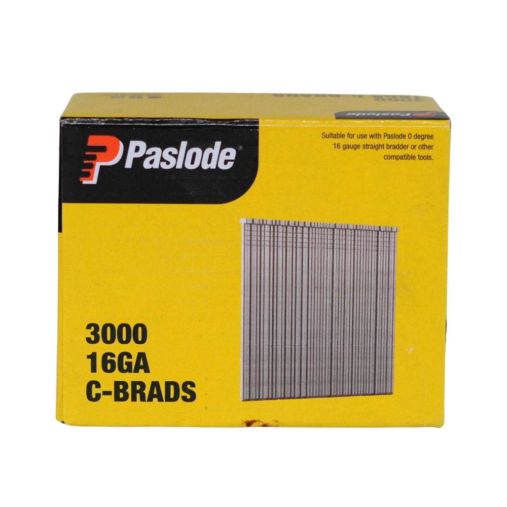Paslode C Series 50mm 16-Gauge Galvanised Brad Nails - Box of 3000