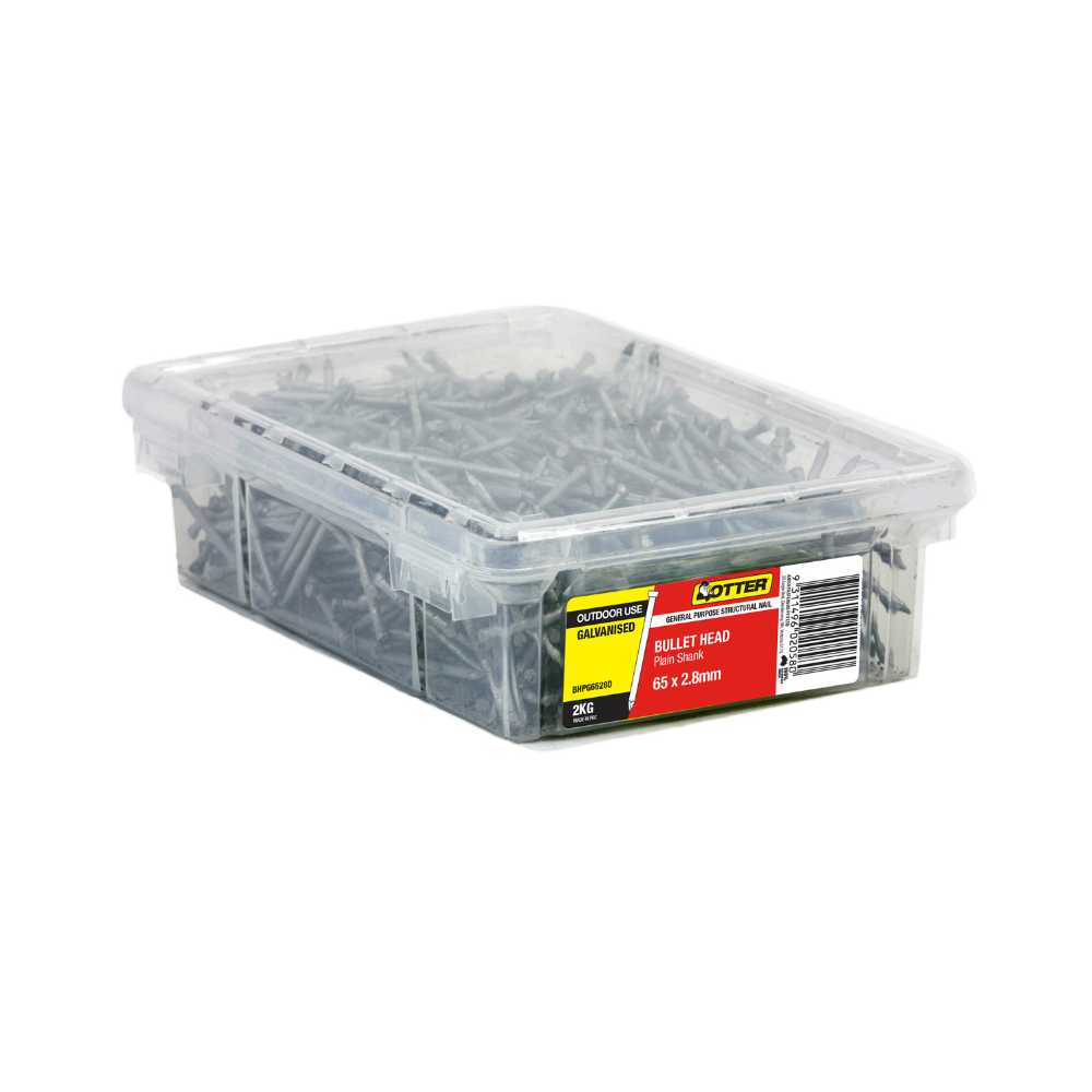 Otter Bullet Head Nails Galvanised 2kg - Various Sizes