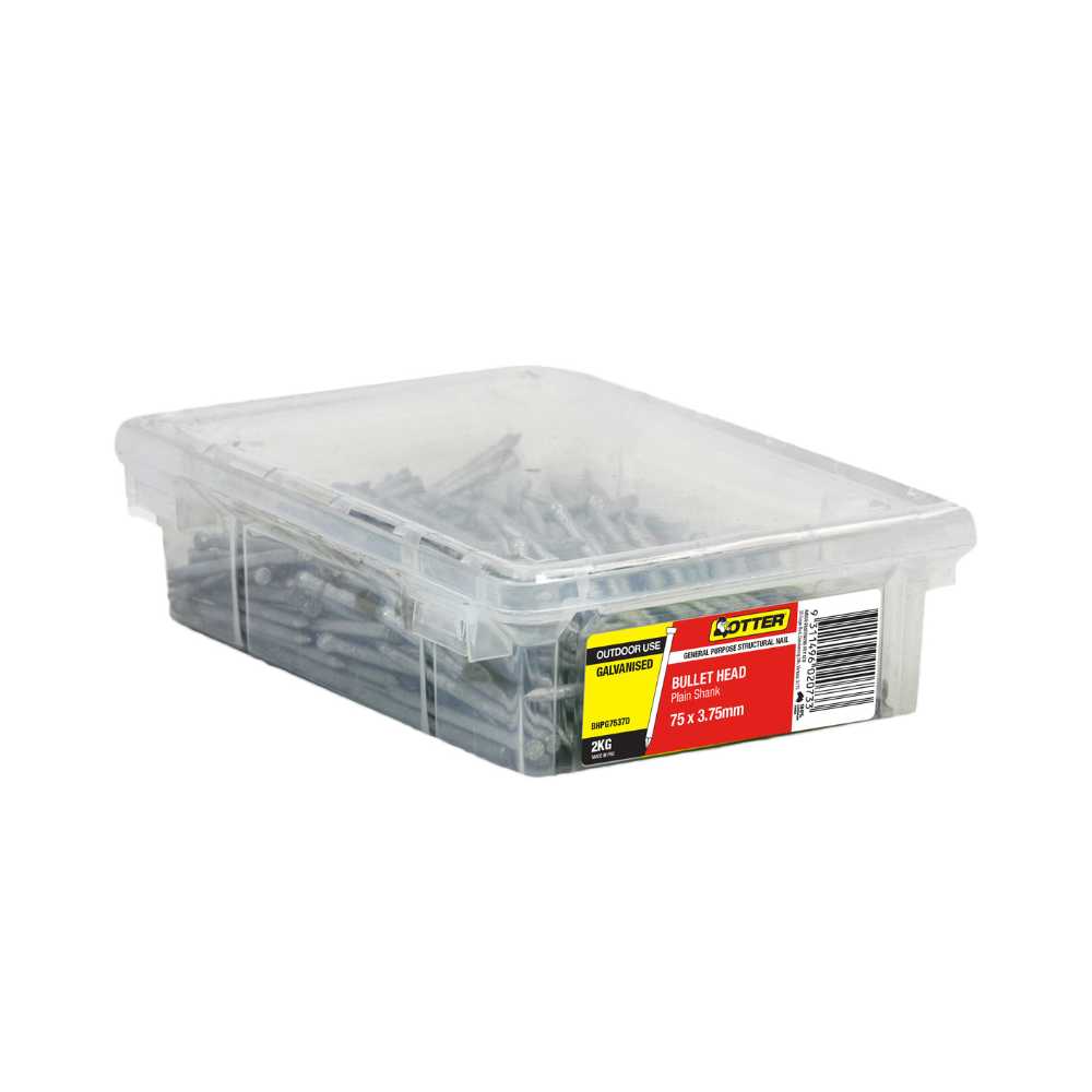 Otter Bullet Head Nails Galvanised 2kg - Various Sizes