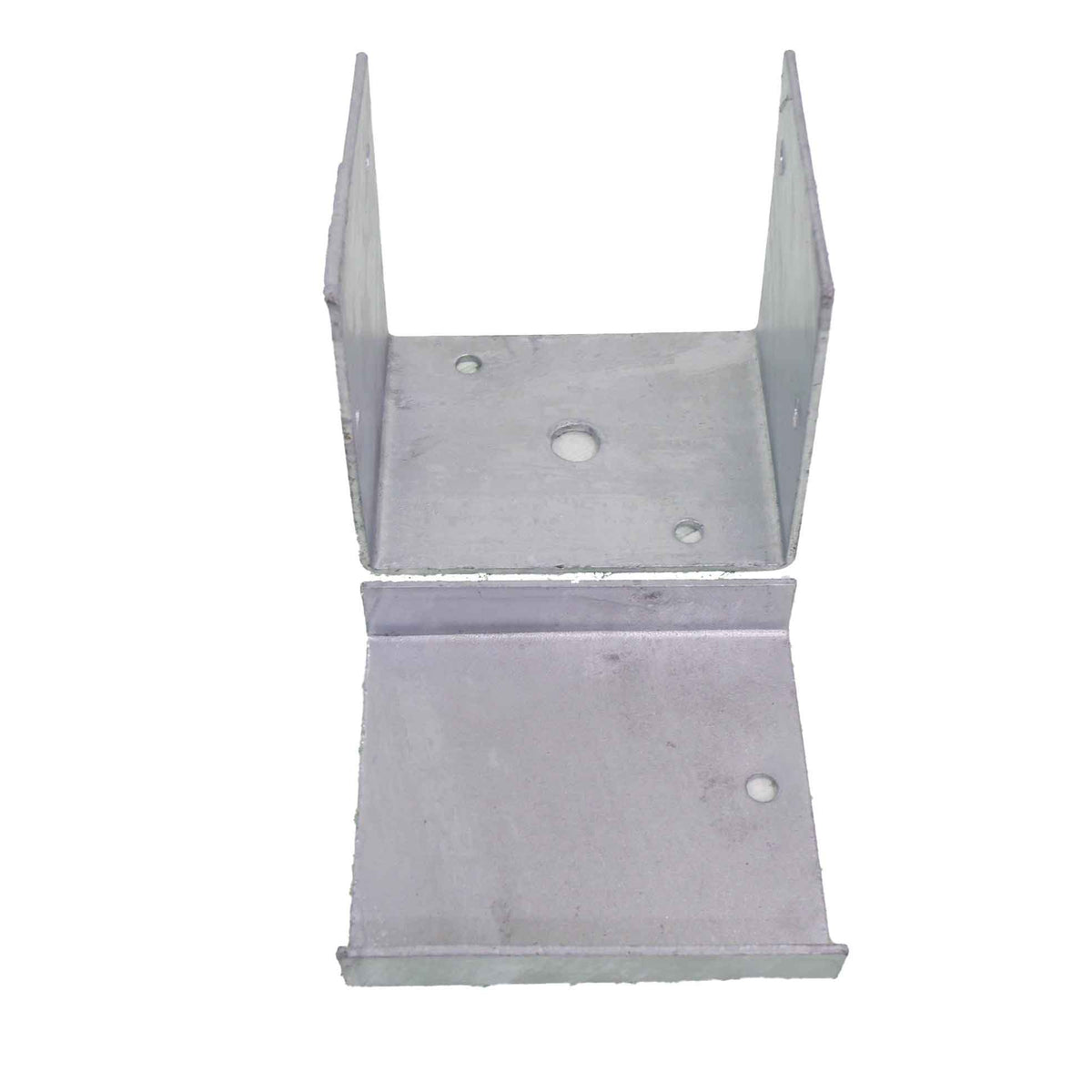 McIntyre® Galvanised Bolt-On Post Support with Base for Secure Structural Fixing