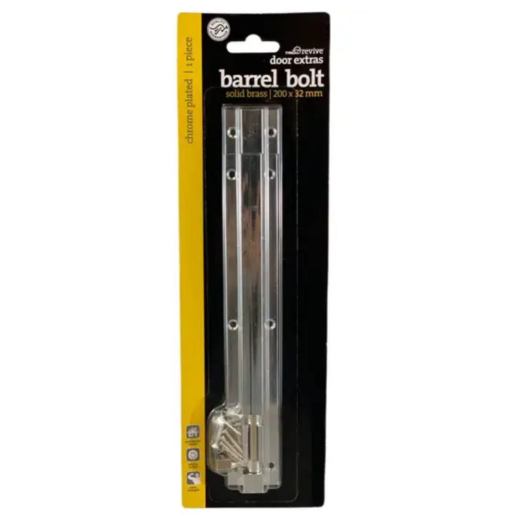 Trio Barrel Bolt Chrome Plated