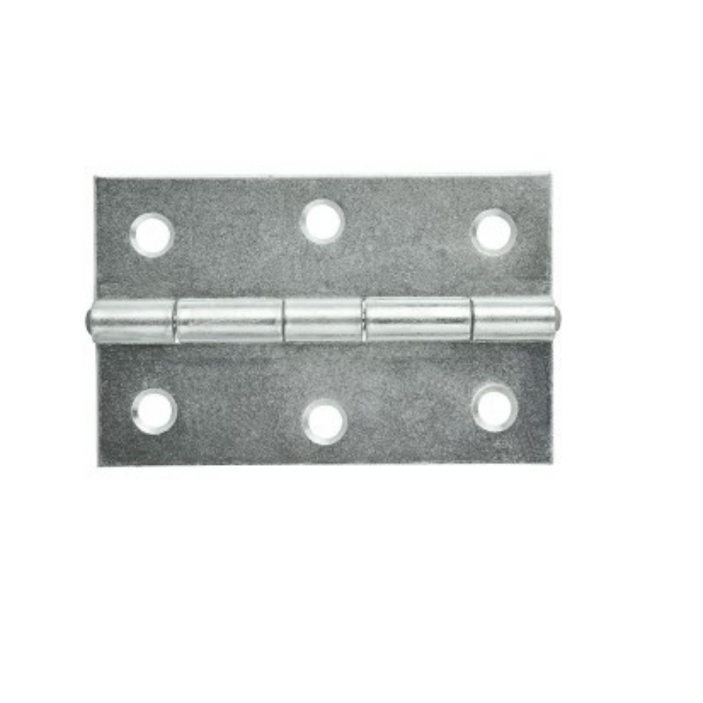Butt Hinge Steel 76mm x 50mm Fixed Pin ZP