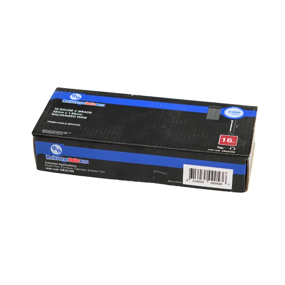 Melbourne Nails Galvanised Wire Glue Coated Straight Smooth Shank  - Various Sizes