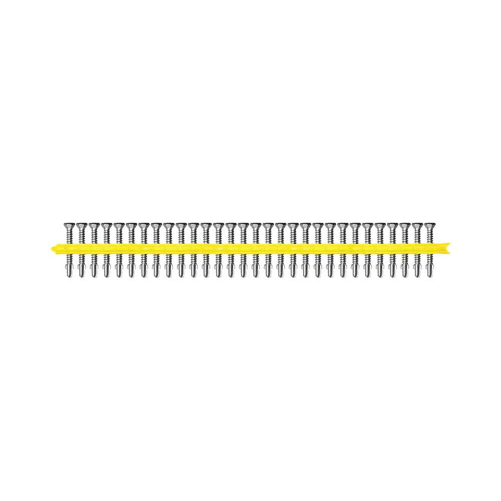 Simpson Quik Drive® Metal Screws Winged Ribbed Flat Head #2 Square Drive Collated Galvanised 8g x 42mm 1500pack