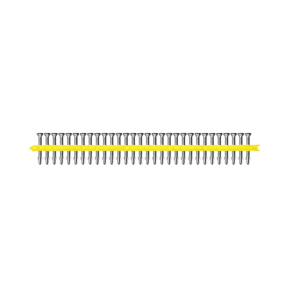 Simpson Quik Drive® Metal Screws Winged Ribbed Flat Head #2 Square Drive Collated Galvanised 10g x 42mm 1500pack
