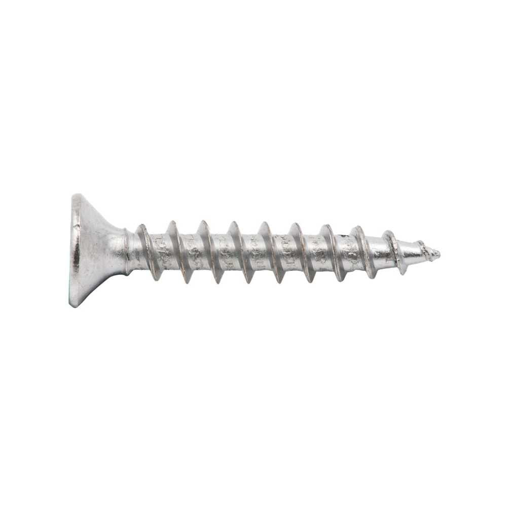 Zenith Satin Chrome Timber Hinge Screws  8g x 25mm - Pack of 100