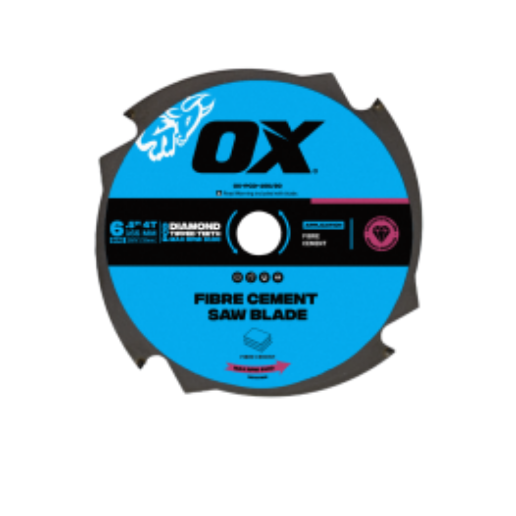OX Pro Fibre Cement 165MM Circular Saw Blade 4T