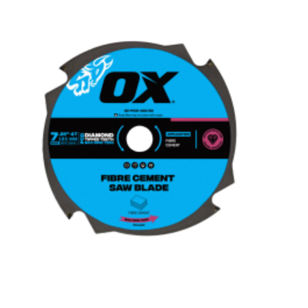 OX Pro Fibre Cement 185MM Circular Saw Blade 4T