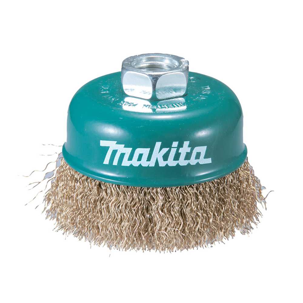 Makita Wire Cup Brush Brass-Coat 60mm Dia M14 X 2mm