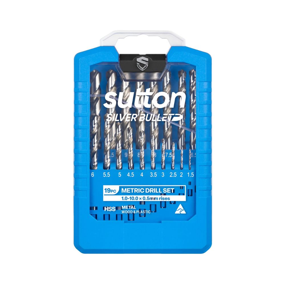 Sutton Set Drill 19pce Metric 1.0mm to 10.0mm