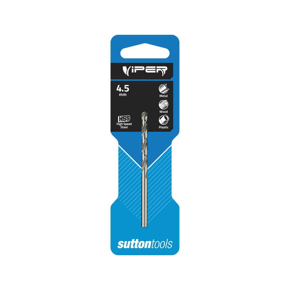 Sutton D105 Viper HSS Jobber Drill Bit 4.5mm