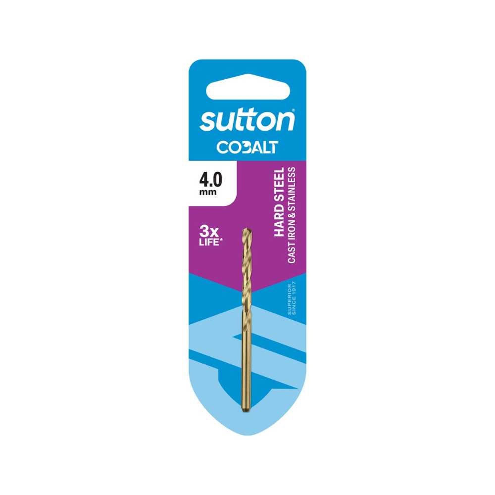 Sutton D108 Heavy Duty Cobalt HSS Jobber Drill Bit 4.0mm