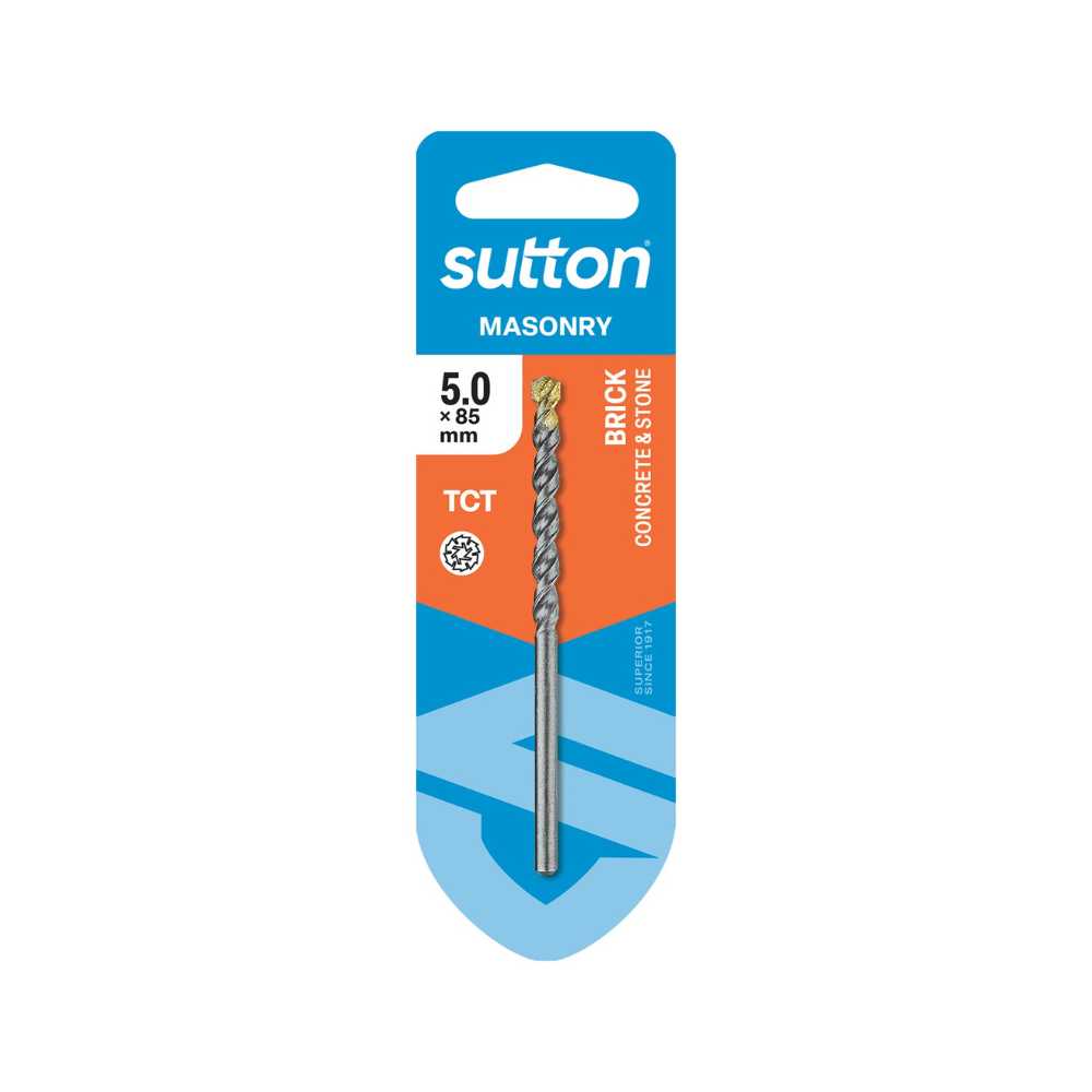 Sutton D600 TCT Masonry Drill Bit – Standard Fixing, 5x85mm