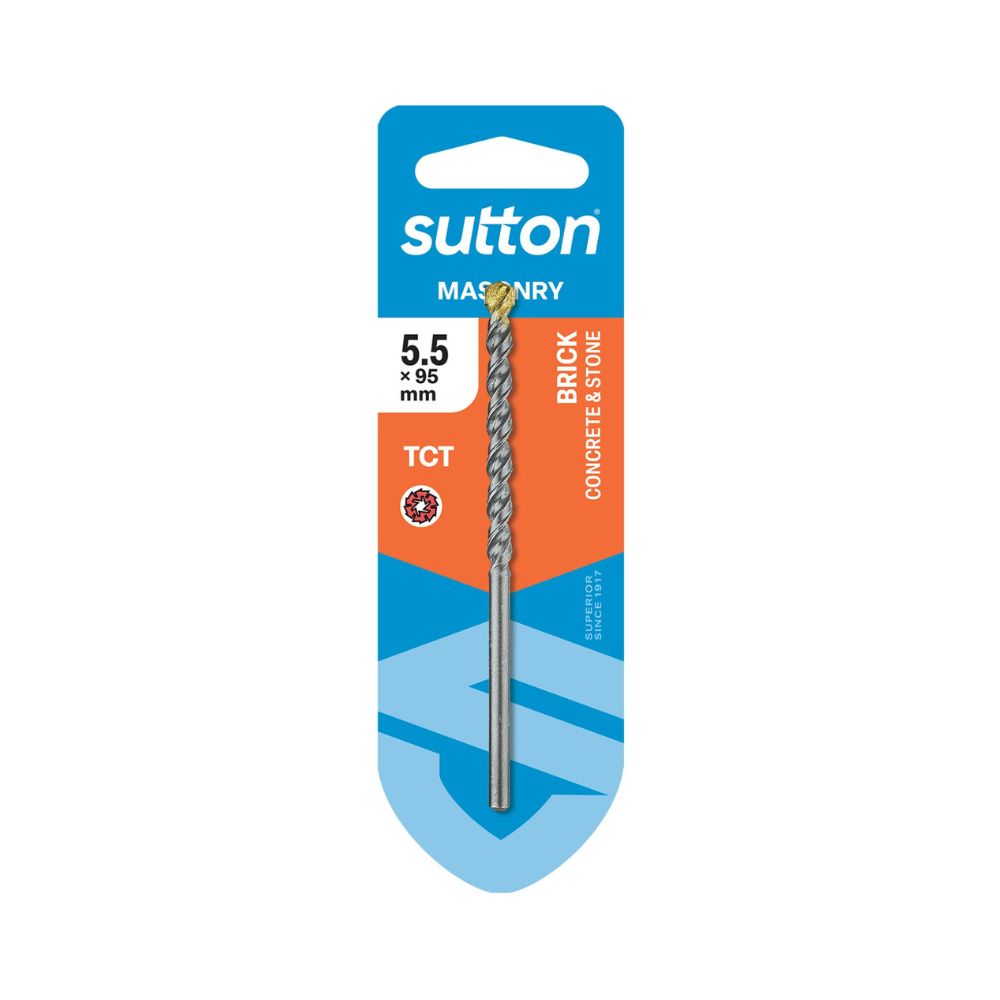 Sutton Masonry Bit Range for Drilling Various Sizes and Depths