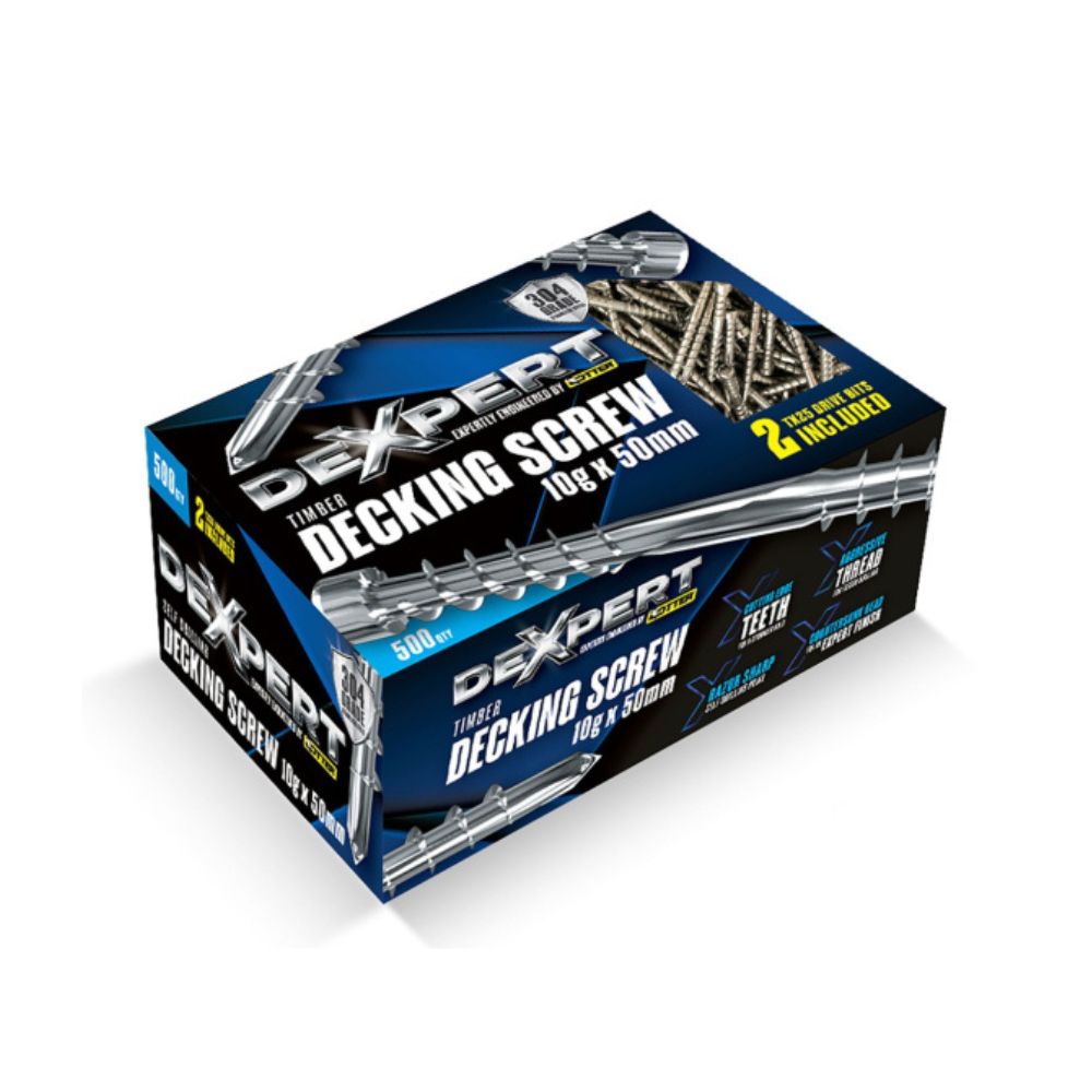 Otter Dexpert Decking Screw 304 Stainless Steel 500 Pack