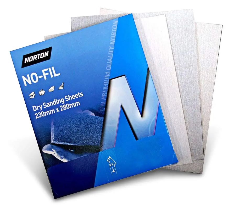 Norton 230 x 280mm 120-Grit No-Fil Sandpaper Sheet
