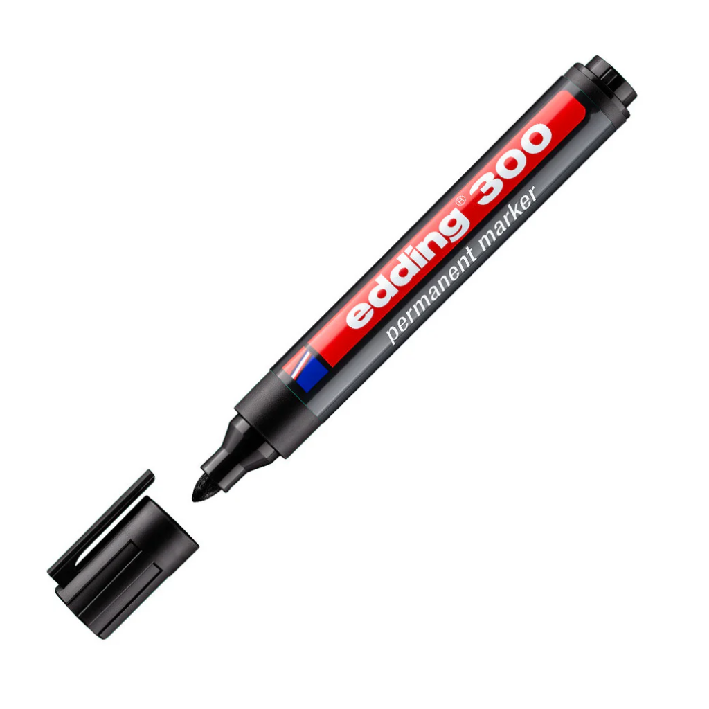 Edding 330 Permanent Marker (Red Blue Black)