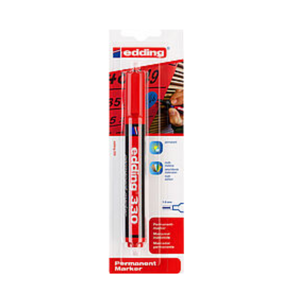 edding 330 Permanent Marker (Red Blue Black)