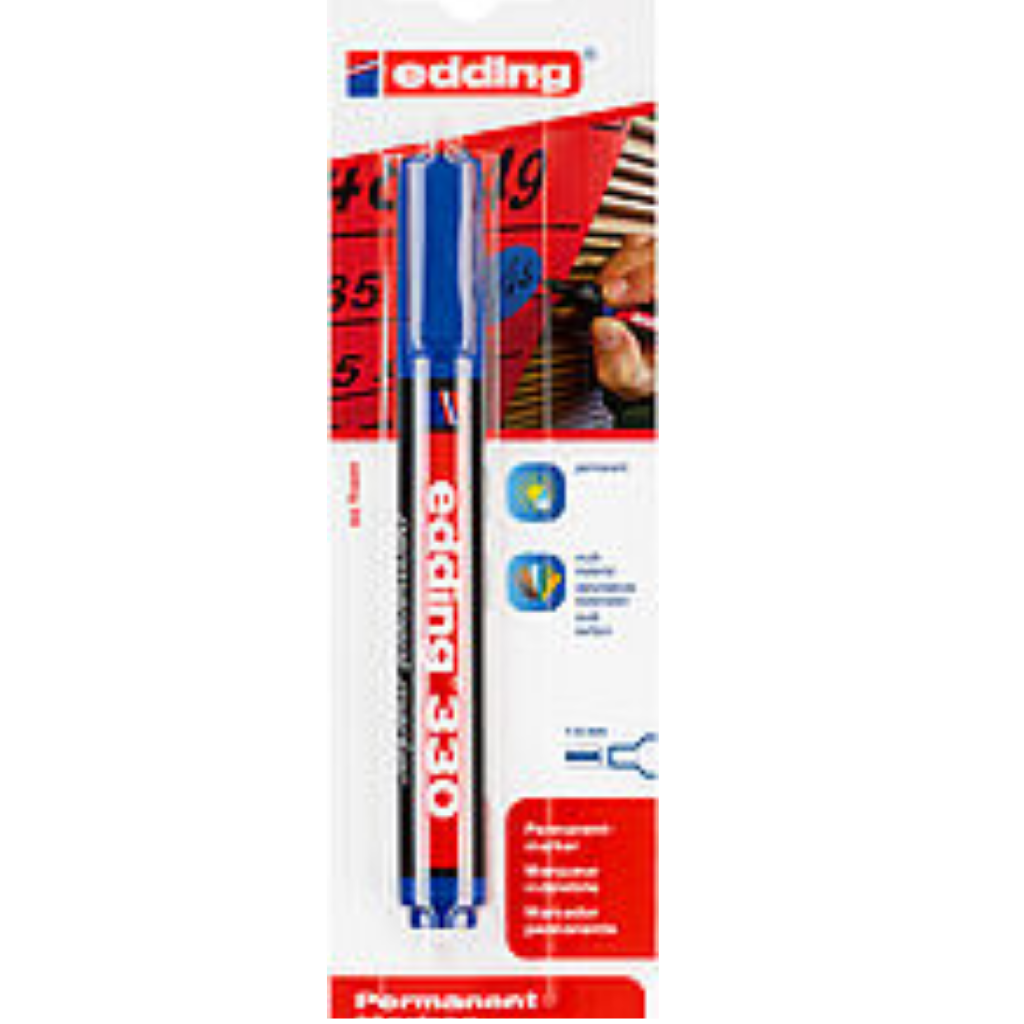 edding 330 Permanent Marker (Red Blue Black)
